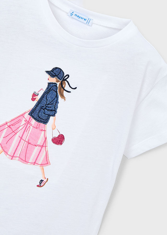 Playera gráfica niña