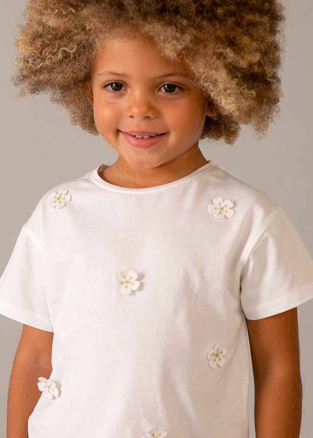 Playera aplique niña