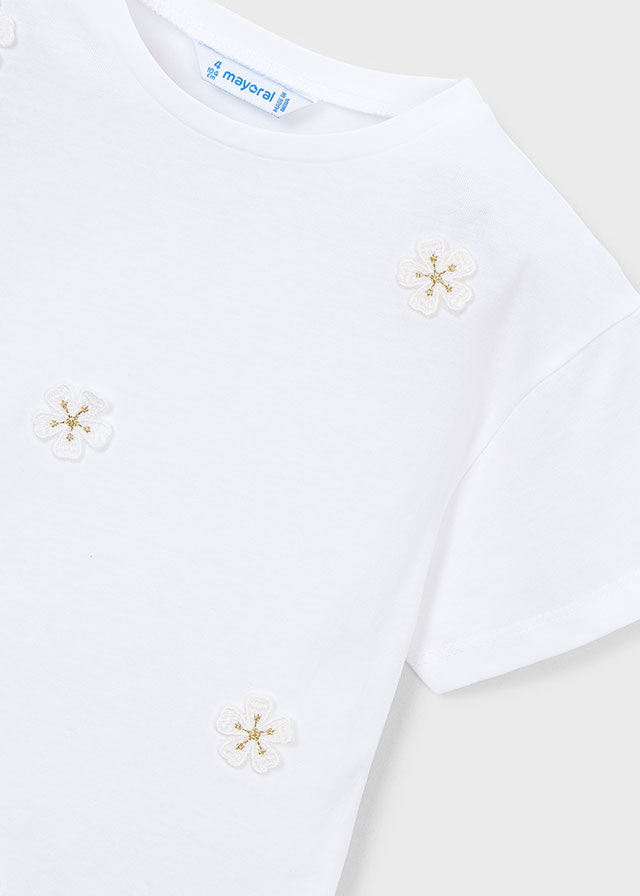 Playera aplique niña