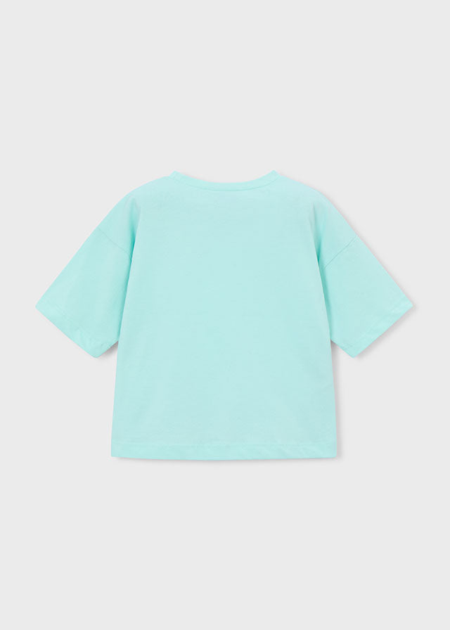 Playera hombro caído niña