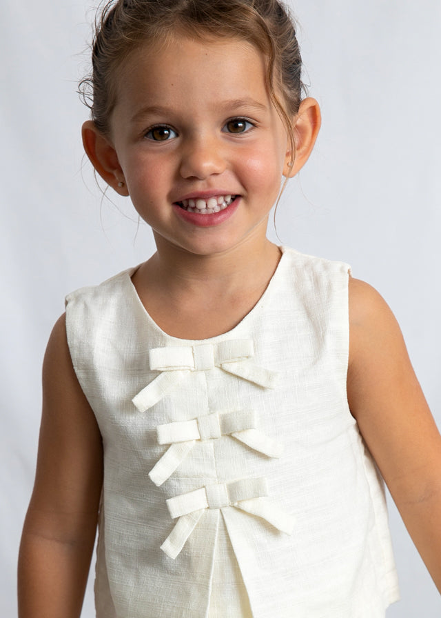 Top moños niña