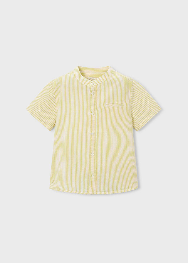 Camisa cuello mao con lino niño