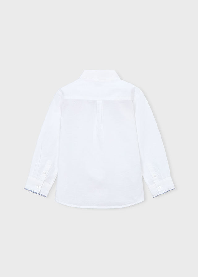 Camisa manga larga con lino vestir niño