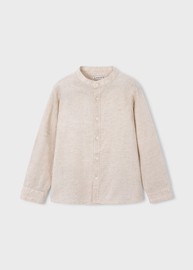 Camisa manga larga con lino niño
