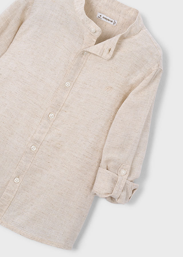Camisa manga larga con lino niño