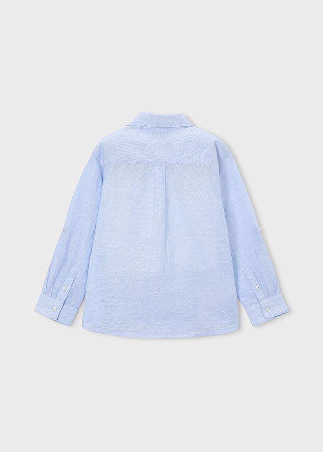 Camisa manga larga con lino niño