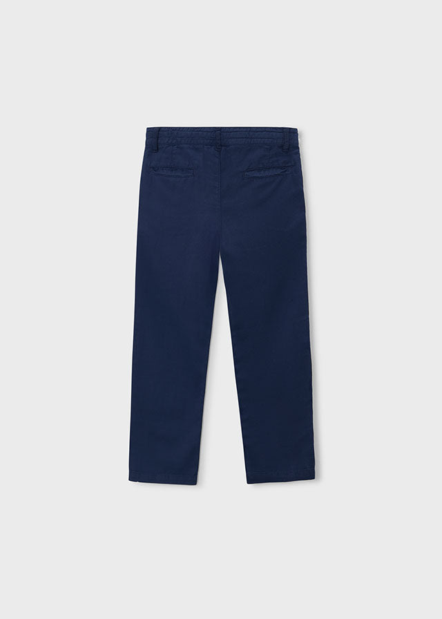Pantalón chino relaxed con lino niño