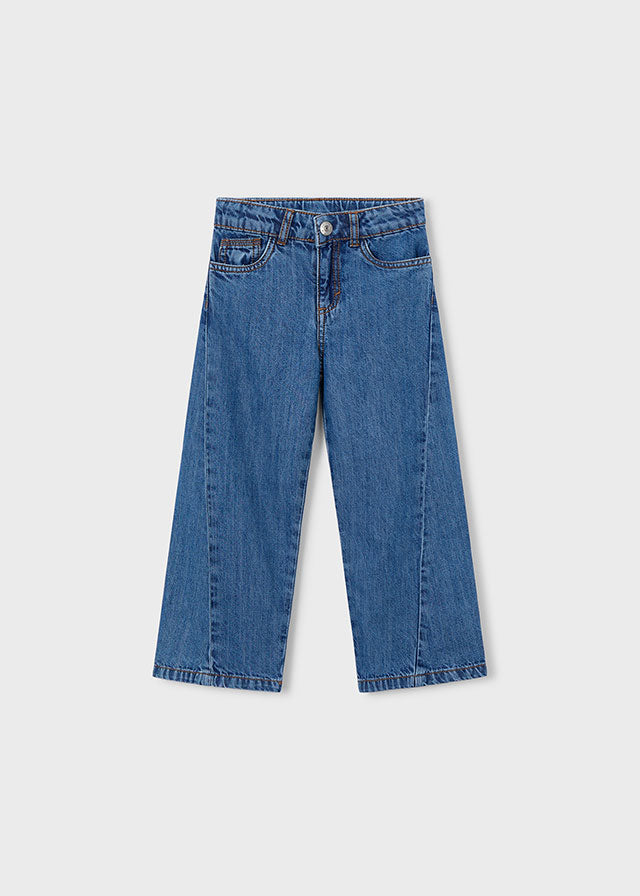 Pantalón de mezclilla fluido niña