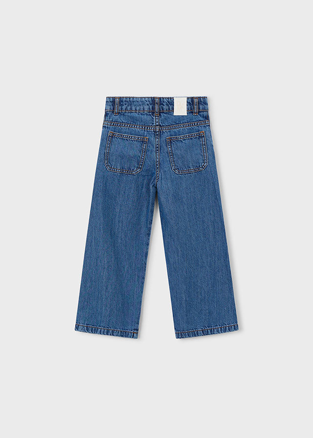 Pantalón de mezclilla fluido niña
