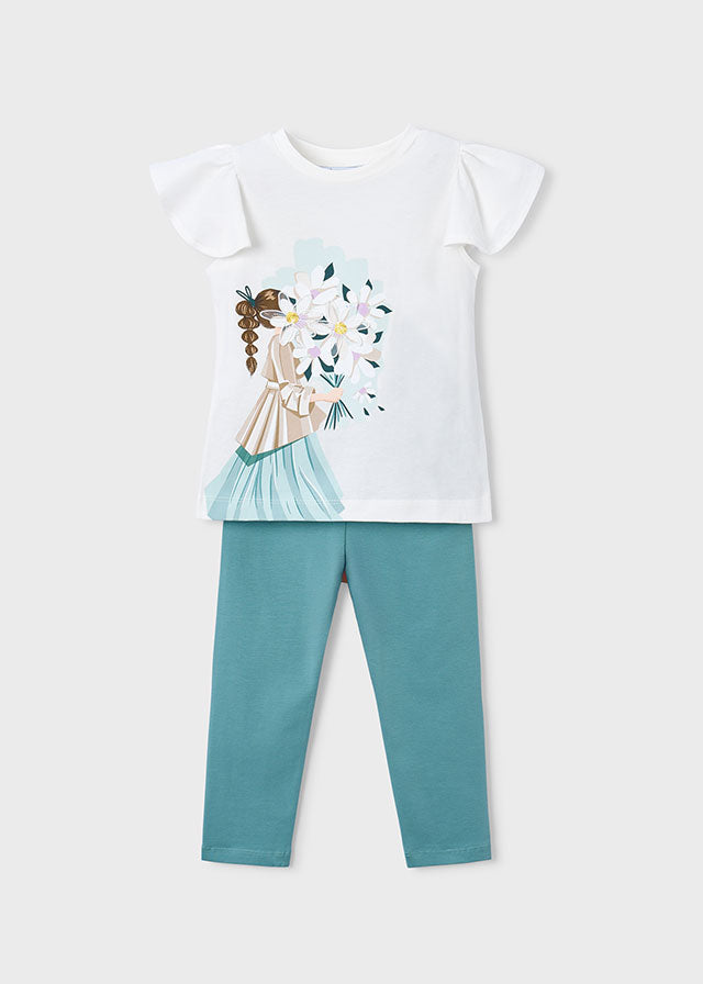 Conjunto legging y playera muñeca niña