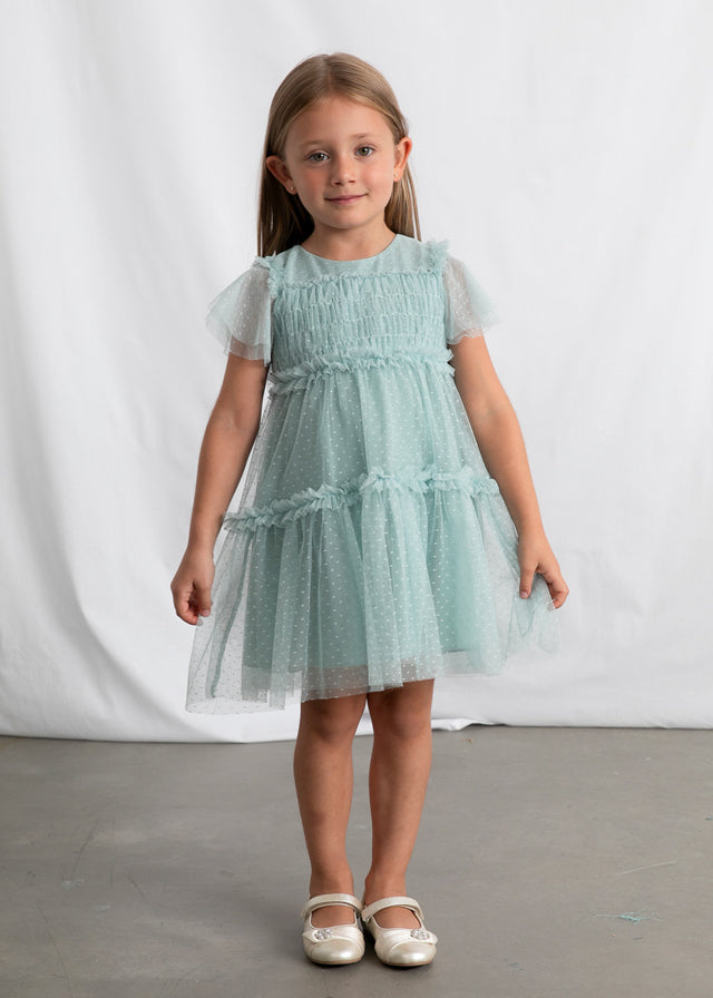 Vestido tul plumeti niña