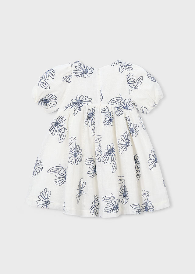 Vestido manga abullonada niña