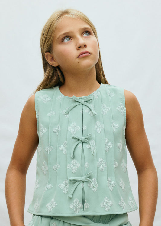 Top estampado chica