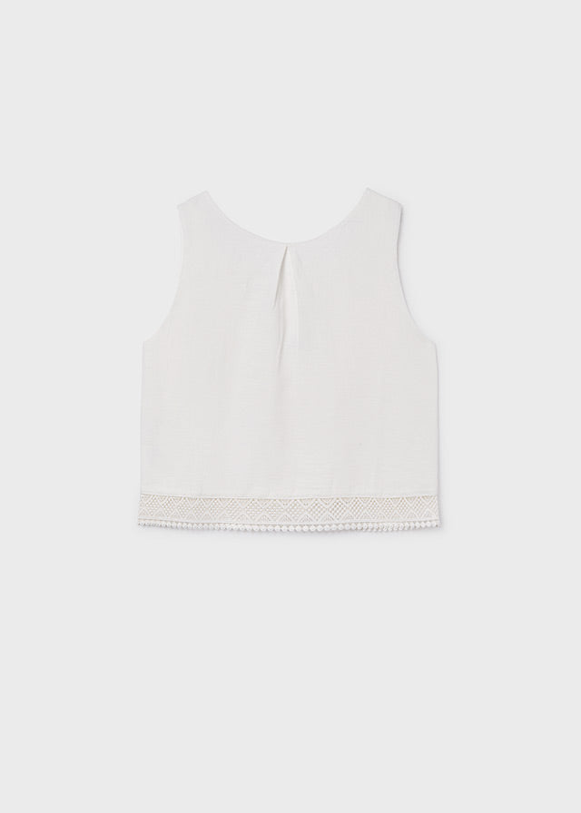 Blusa cinta bordada chica