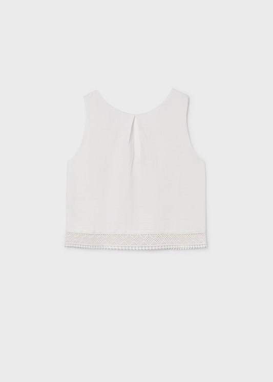 Blusa cinta bordada chica