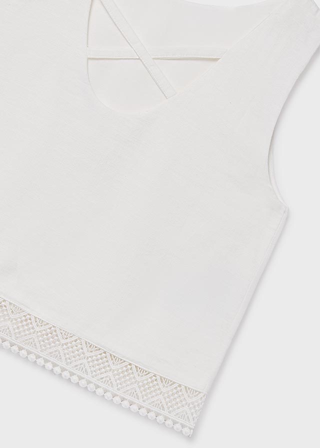 Blusa cinta bordada chica