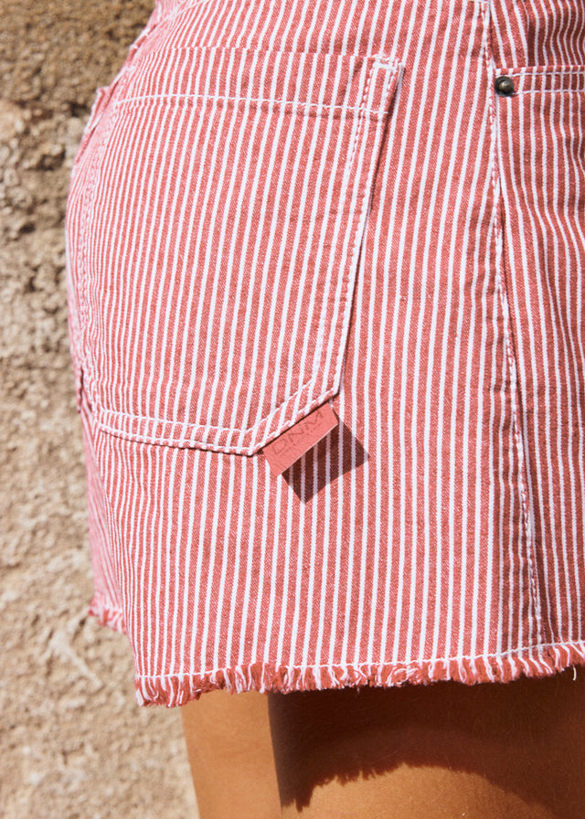 Short de mezclilla rayas chica