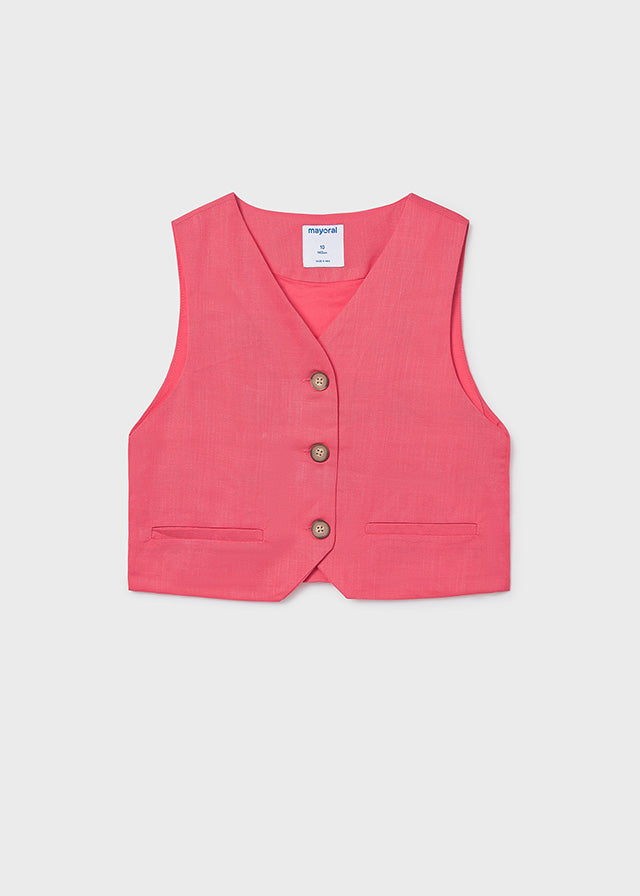 Chaleco botones chica