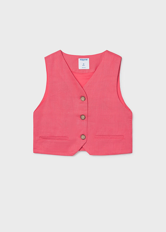 Chaleco botones chica