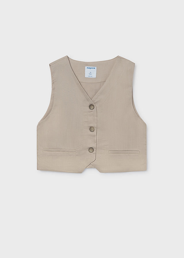 Chaleco botones chica