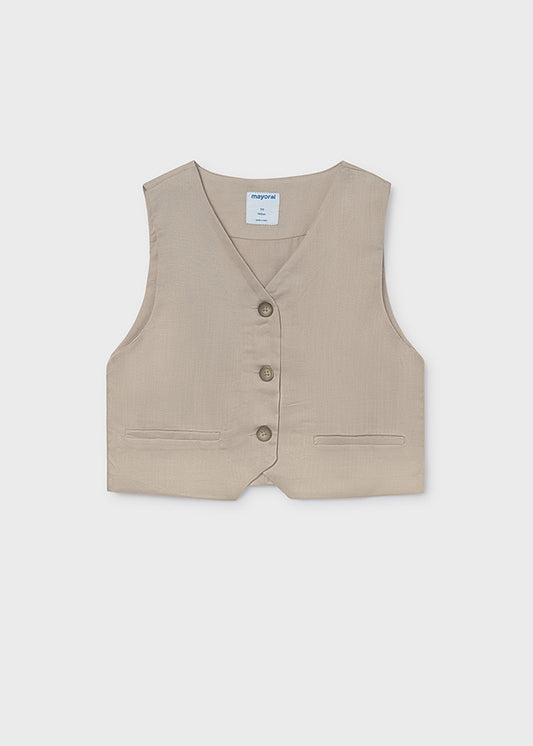 Chaleco botones chica