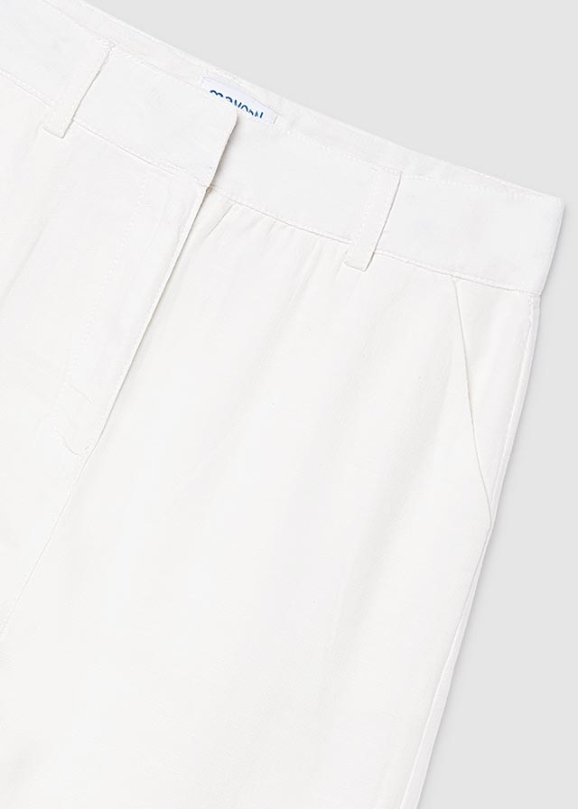 Pantalón largo cinta bordada chica