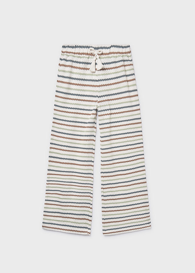 Pantalón largo crochet chica