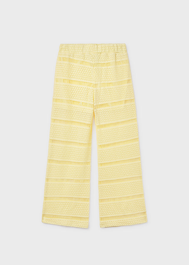 Pantalón largo crochet chica