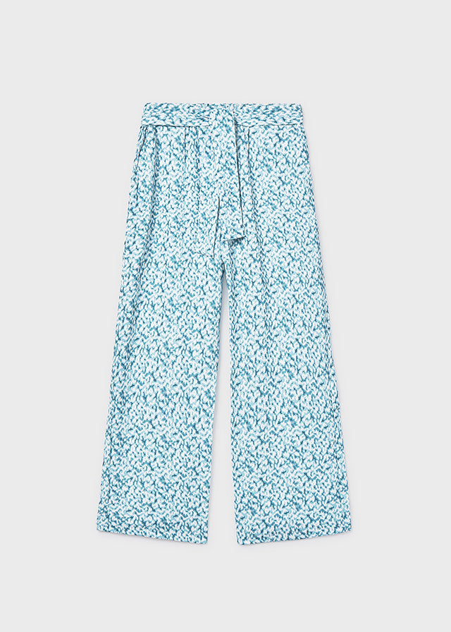 Pantalón largo estampado chica