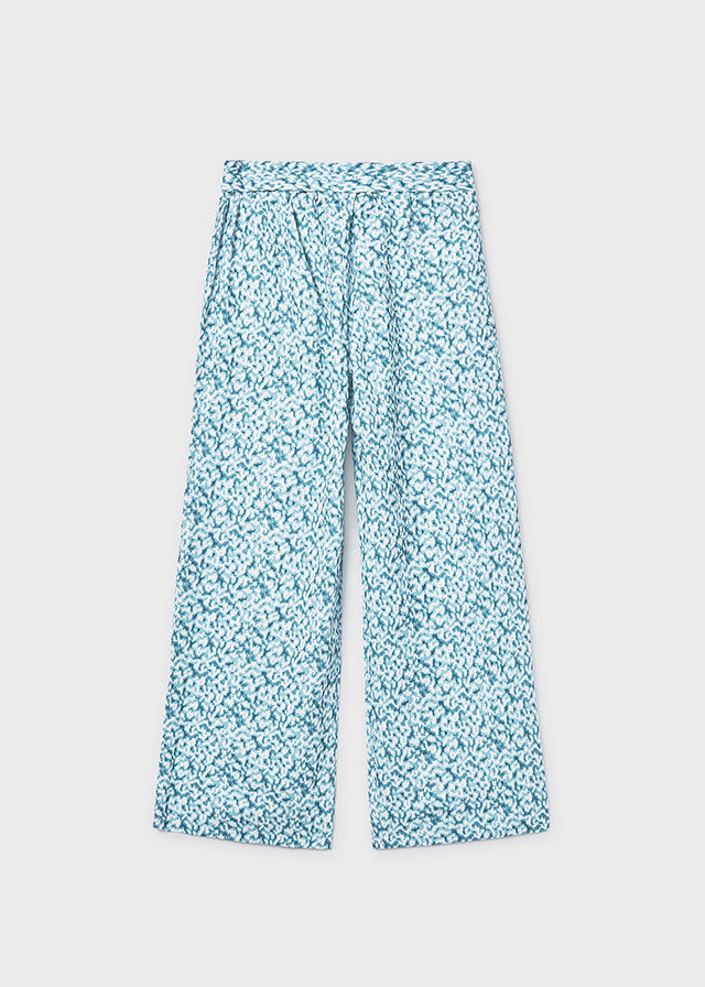 Pantalón largo estampado chica