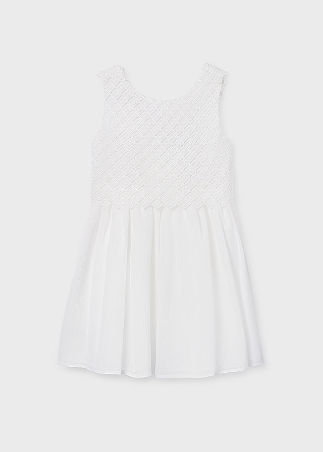 Vestido combinado chica