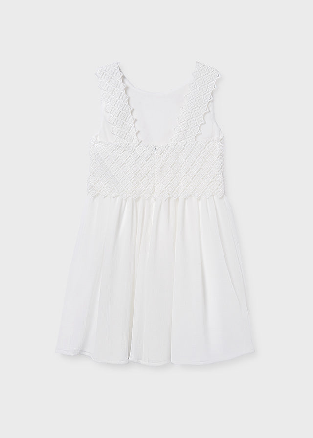 Vestido combinado chica
