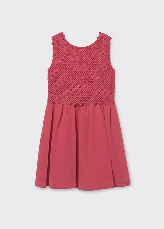 Vestido combinado chica