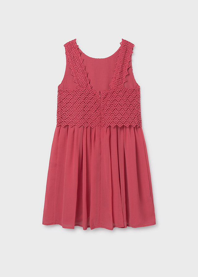 Vestido combinado chica