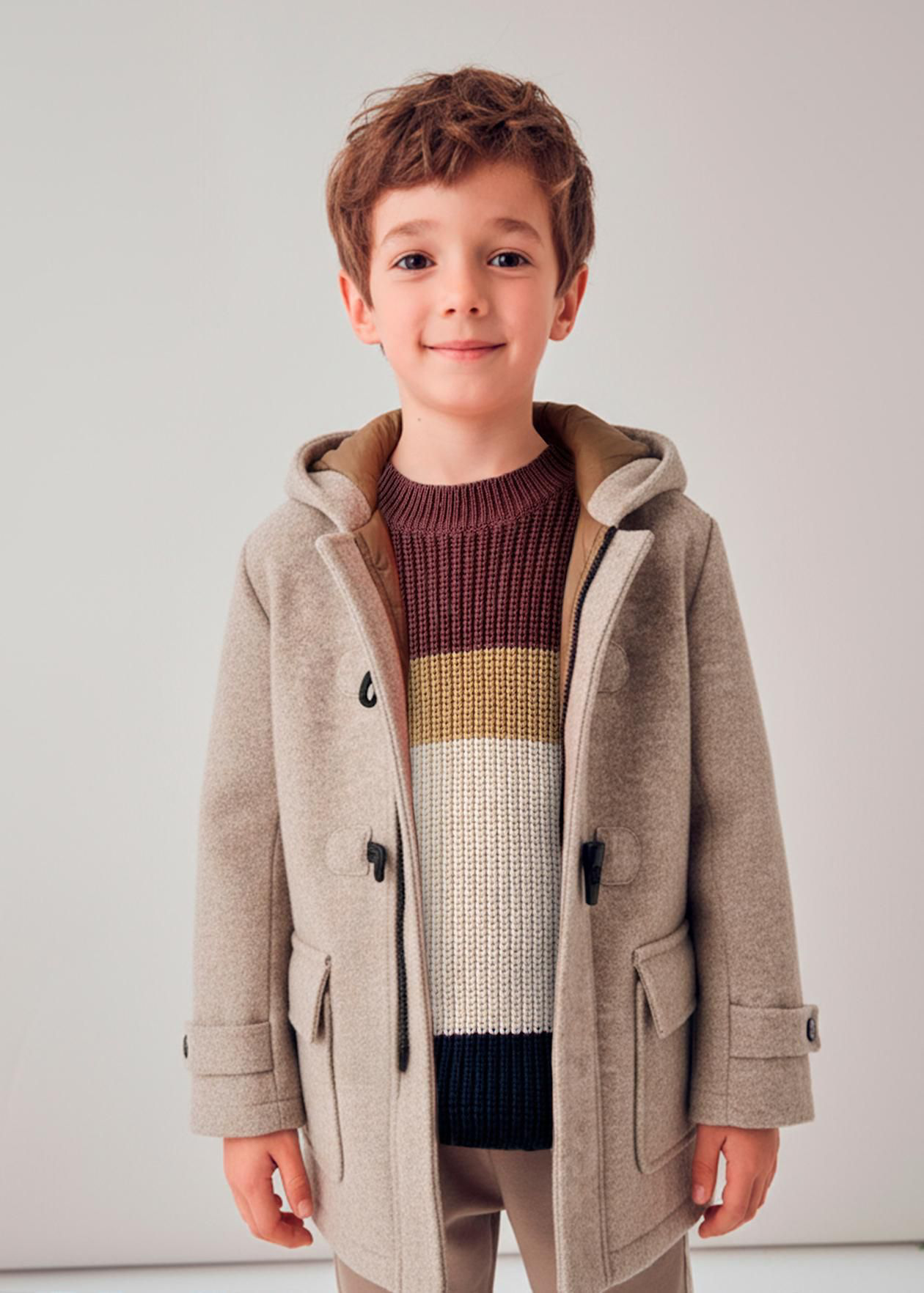 Abrigo tipo trenca unisex