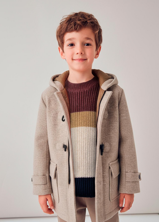 Abrigo tipo trenca unisex