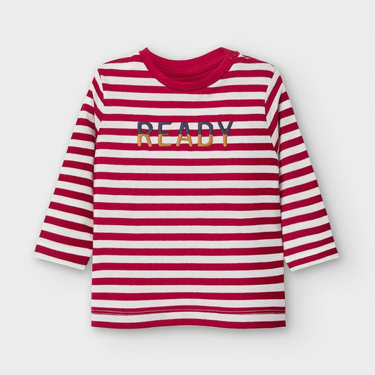 Playera manga larga rayas bebé niño