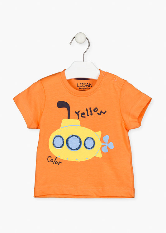 Playera con parche niño bebé