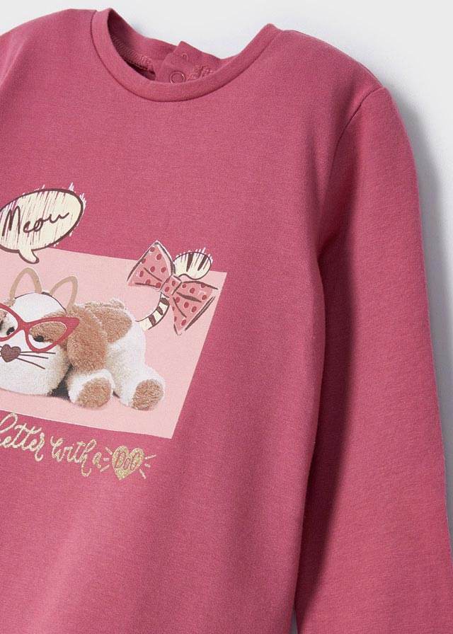 Playera manga larga con motivo gráfico para bebé ECOFRIENDS