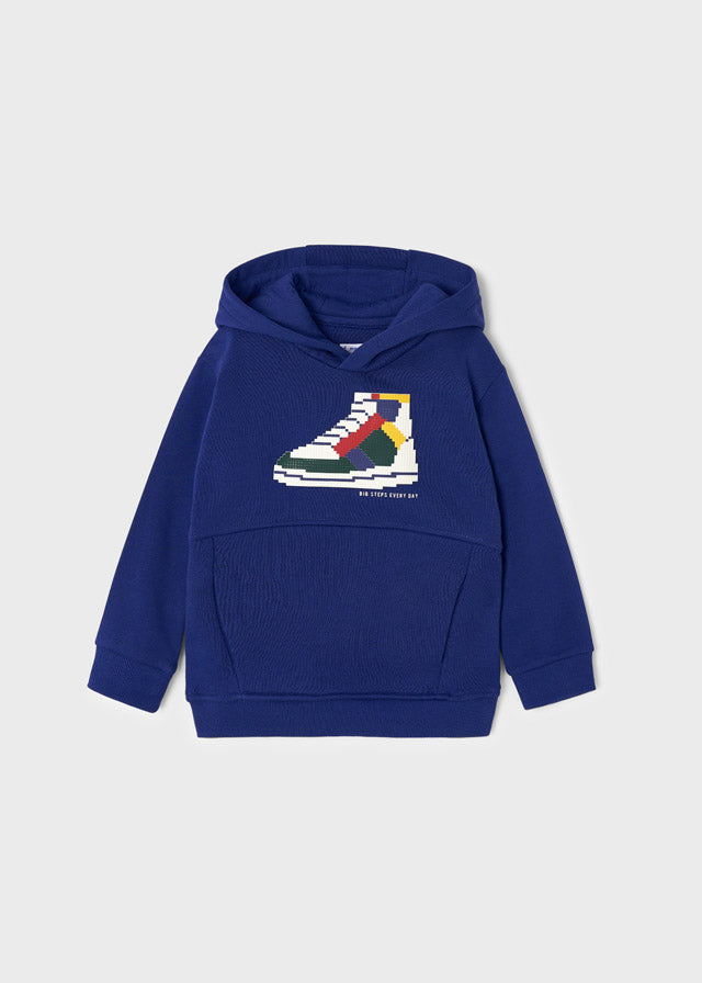 Sudadera con aplique engomado para niño