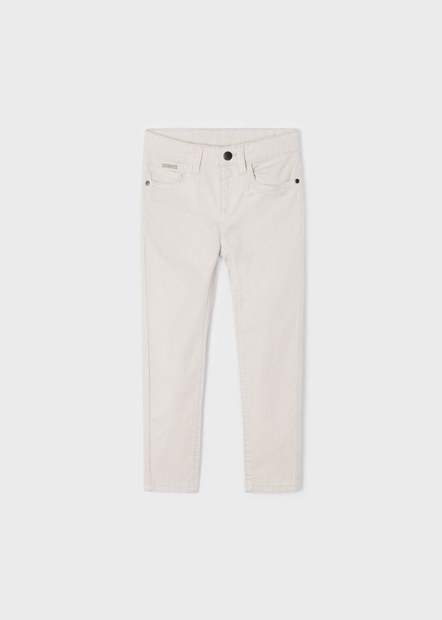 Pantalón slim fit de algodón sostenible para niño