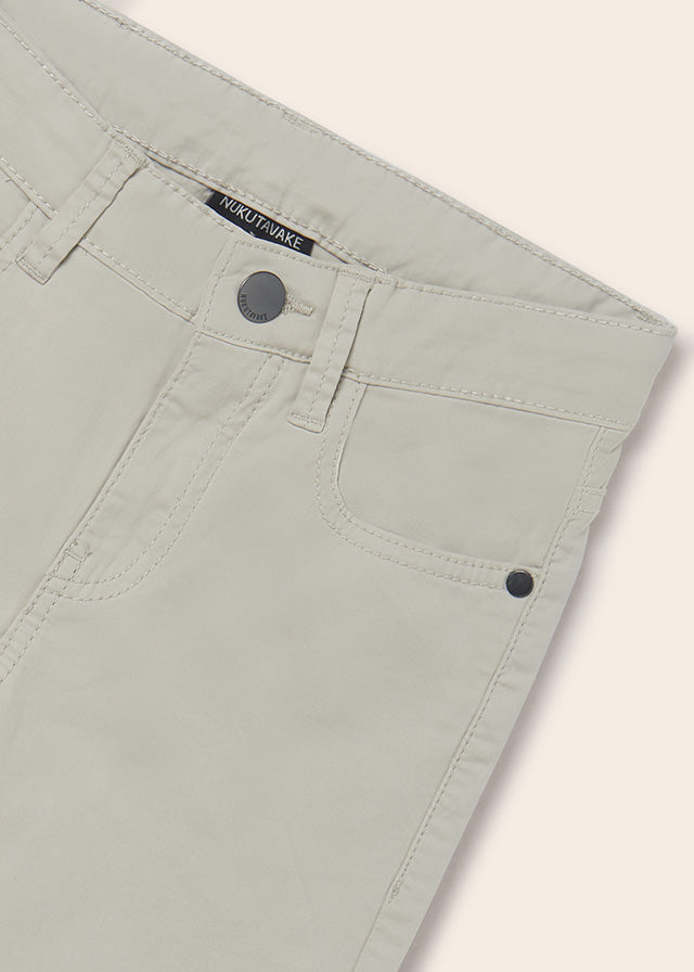 Pantalón slim fit de algodón sostenible para chico