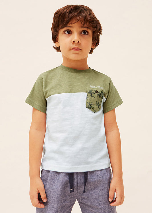 Playera con motivo estampado de algodón sostenible para niño