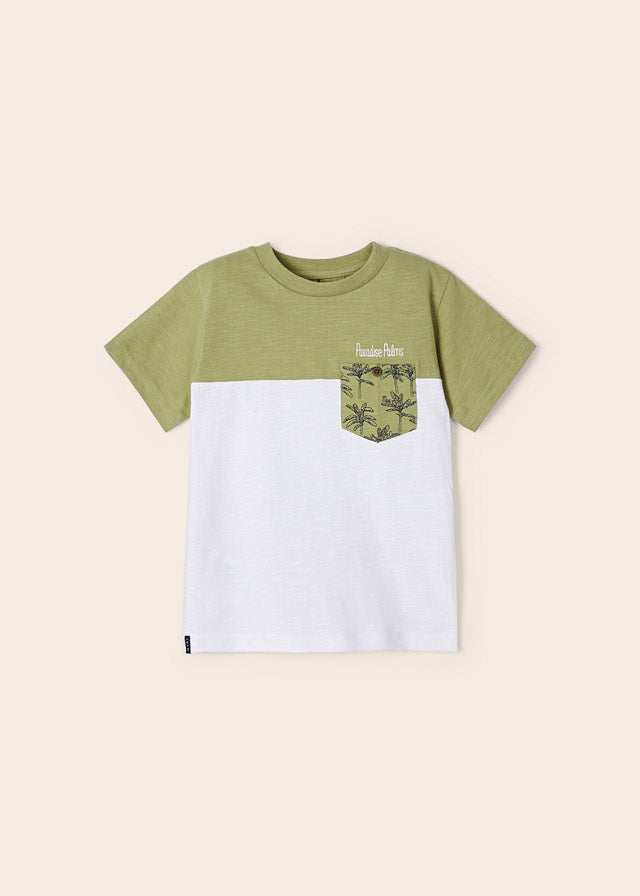 Playera con motivo estampado de algodón sostenible para niño