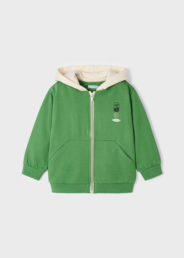 Sudadera con capucha y cremallera para niño