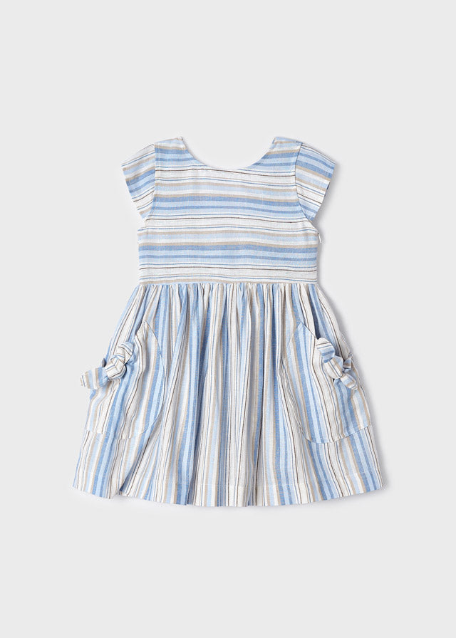 Vestido estampado de lino para niña