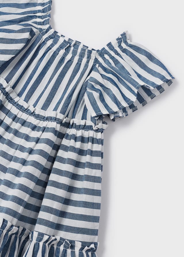 Vestido con estampado de algodón para niña