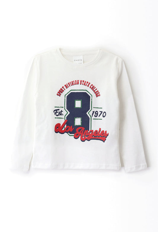 Playera manga larga para niño