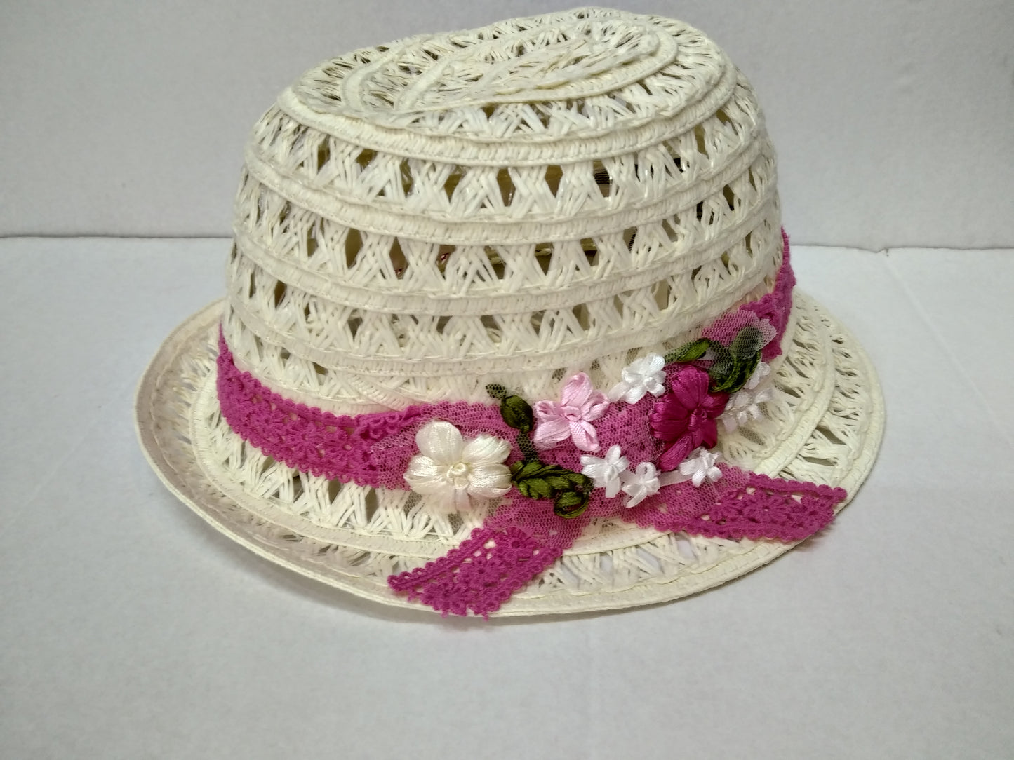 Sombrero Rafia Floral 10.971