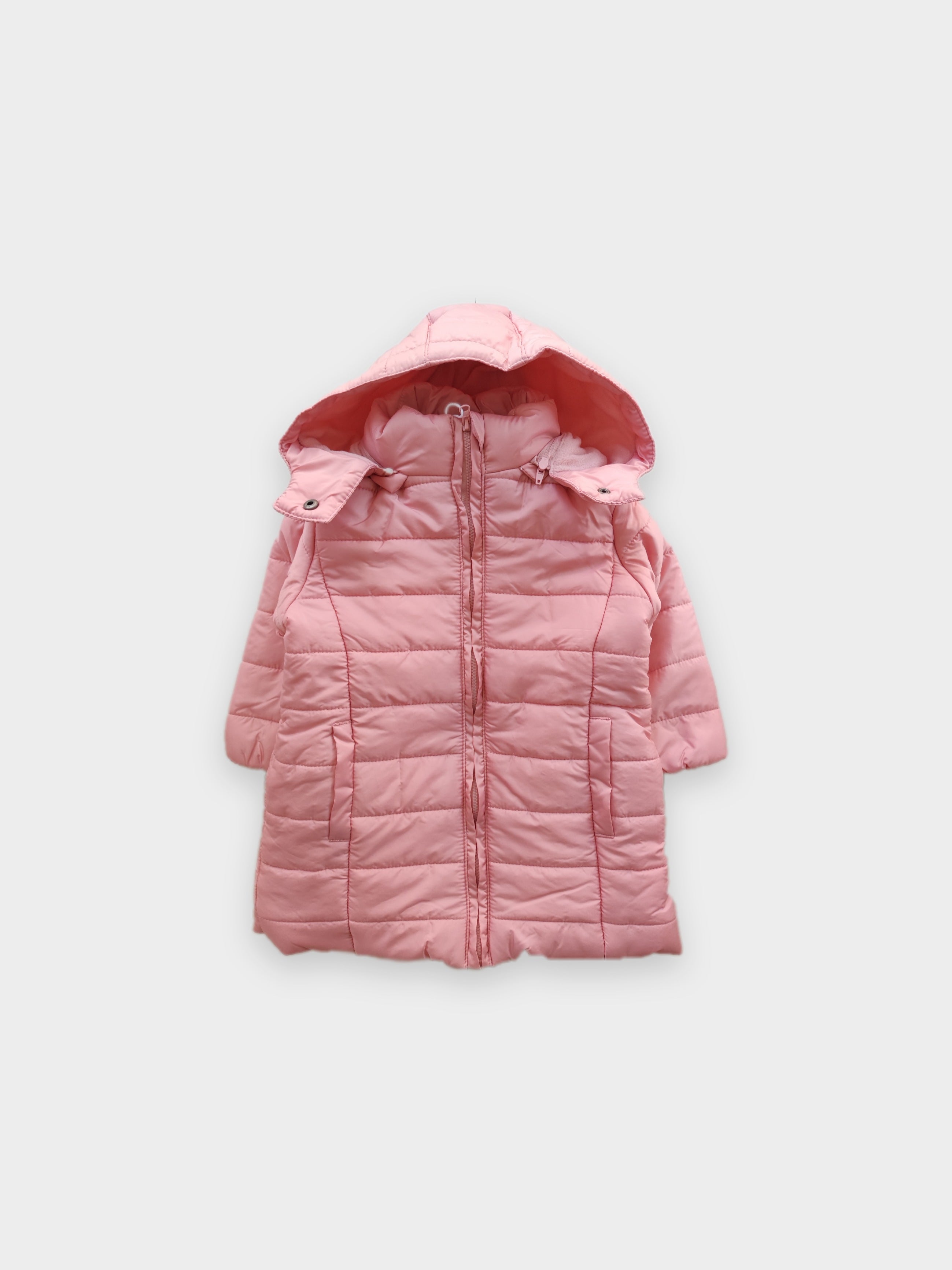 Chamarra Amarilla Niña Chaqueta Larga Con Capucha Para Niños De